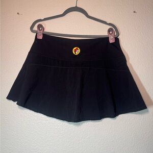 Buc-ees black mini skort with Wide Waistband hidden pocket